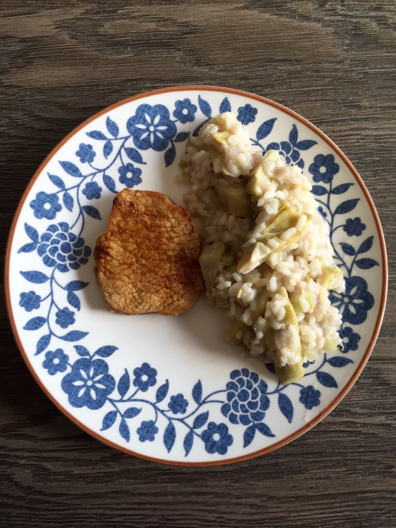 Risotto met artisjokharten